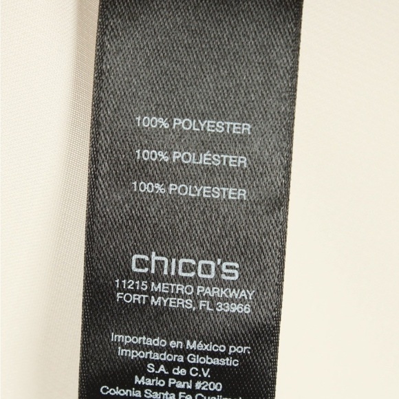 CHICOS PONCHO STYLE Sheer Floral Abstract Print - Picture 12 of 13